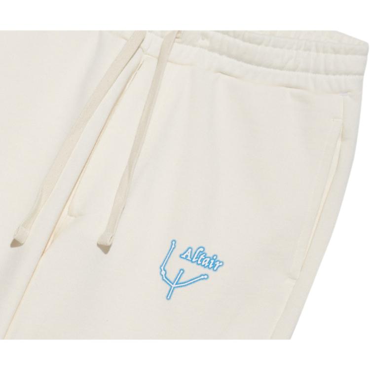New Era SS22 Solid Color Logo Sweatpants Unisex bottoms Ivory 13350890