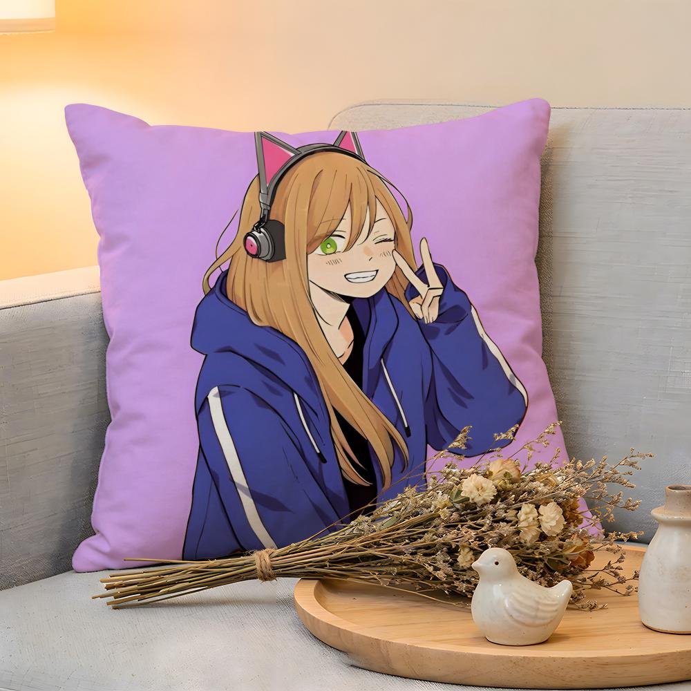 Cushion Cover  Linen  SkinFriendly Soft Decorative Case For Sofa Home Decor Kwaii AAkane KKinoshita Pillow cover