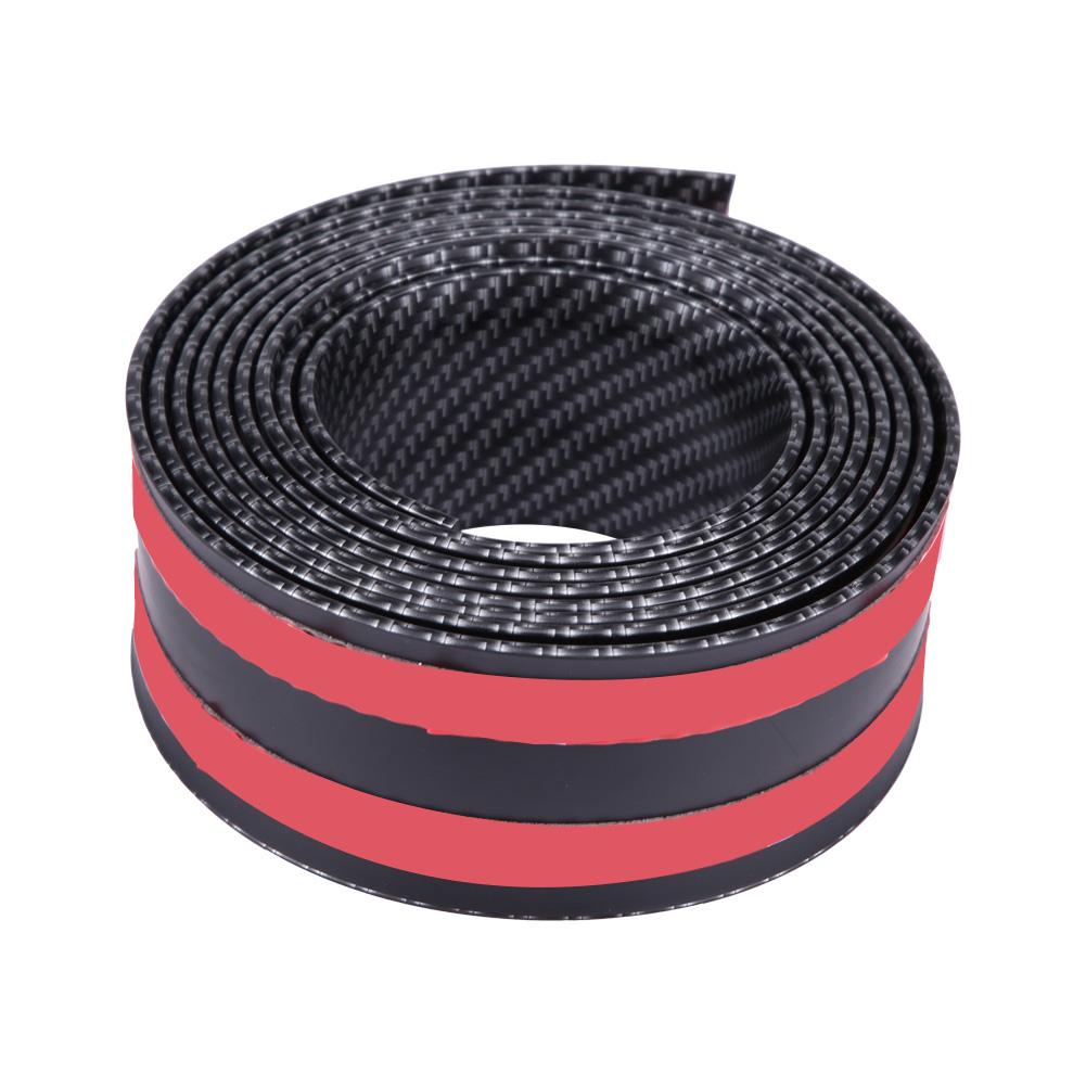 Car Stickers Carbon Fiber Rubber Styling Door Sill Guards Protector Universal