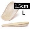 Silicone Height Increasing Insoles Invisible Heel Pads Shock Absorbing Insoles for Men and Women Foot Care Pads