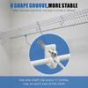 Complete Shelf Clip Set with Metal Screws & Anchors Fastener Clip Pack of 20 for Strong Wall Fixing & Shelf Support