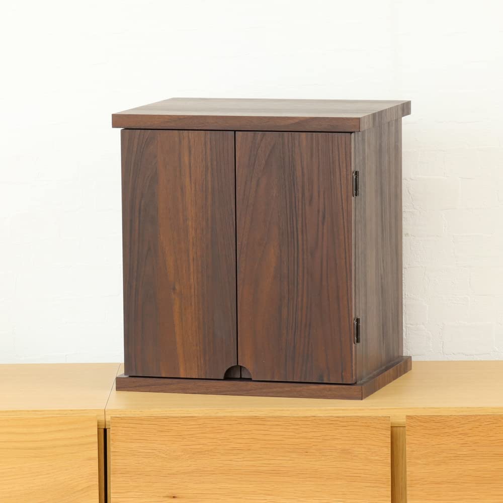 Mini Buddhist Altar Walnut Perfect for Prayer and Memorial WN "INORU" Color, Compact, Service,