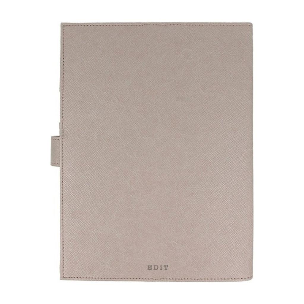 EDiT Planner One Page Per Weekly Vertical A5 Pedile Shiny Beige Cover, Day, Layout, Size, Silhouette, Multi-functional, Marks,