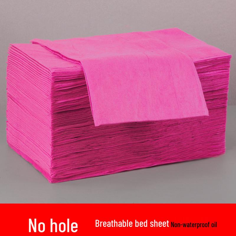 Einweg-Vlies-Bettlaken - Atmungsaktiv, 100 Stück mit Loch, Ölbeständig, Perfekt für Kosmetikstudios oder Massageliegen