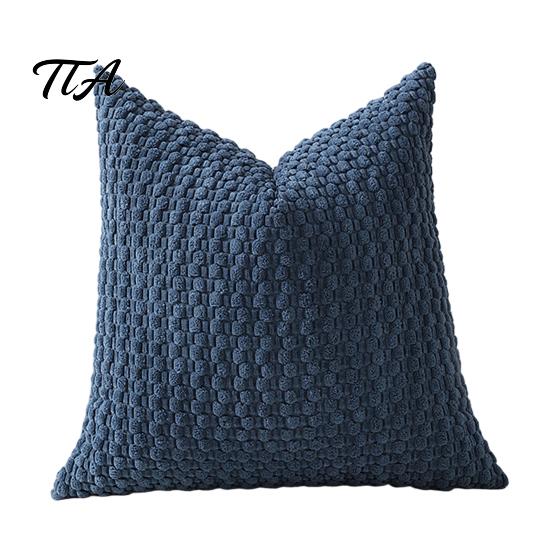 Three Dimensional Texture Pillowcase Corduroy Pillow Cover, Bubble Throw Solid Color Pillowcase, Decorative Sofa Cushion Cover Modern for Couch