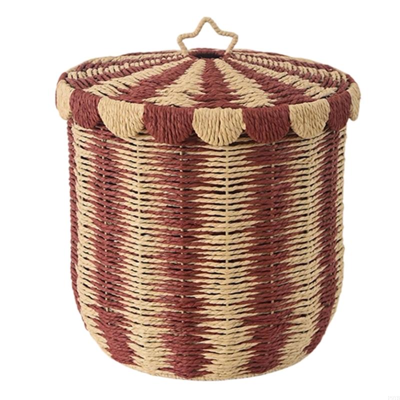 Natural Rattan Woven Laundry Hamper With