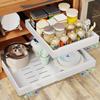 M-Modern-Pull-Out Cabinet Rack Kitchen Organization & Storage Non-Nail Sticker Or Drill Hole With Expandable Width