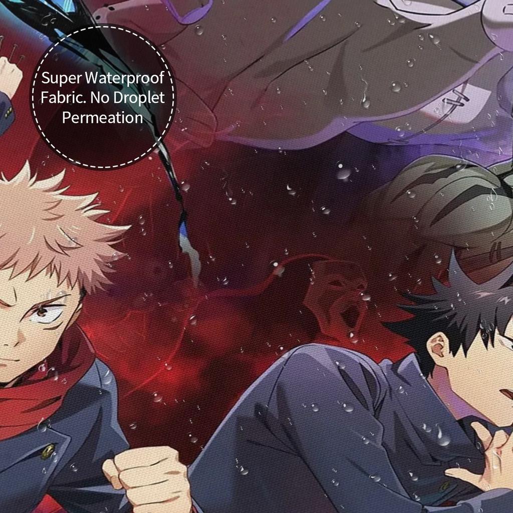 Megumi Besto Friendo Jujutsu Kaisen Sukuna Anime Shower Curtain Bathroom Polyester Waterproof Bath Curtains With Hooks