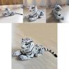 Large Realistic White Tiger Plush Animal 30cm Hairy Stuffed Toy Perfect For Kids