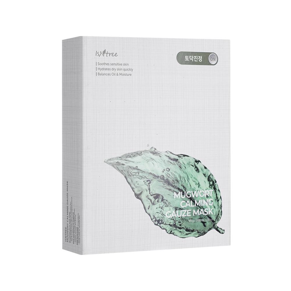 Isntree Mugwort Calming Gauze Mask 10 Sheets
