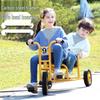 Kindergarten-Dreirad für Kinder 2-8 Jahre - Outdoor-Pedal-Fahrrad für Kleinkinder mit Eltern-Kind-Funktion