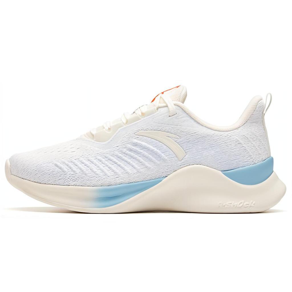Anta Fabric Moisture Wicking Balance Lightweight Rebound Low top Running Shoes Women's White Blue 122015523-2