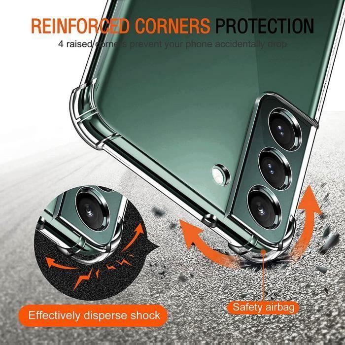 Coque de protection - BOOLING - pour Samsung Galaxy S22 - Silicone - Slim - Antichoc - Transparent