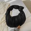 Niche underarm pleated bag women's autumn and winter new retro popular women's bag versatile portable soft knot dumpling bag
