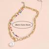 Multilevel Elegant Pearl Pendant Jewelry For Women Wedding Beads Pearl Chain Choker Necklaces N0278
