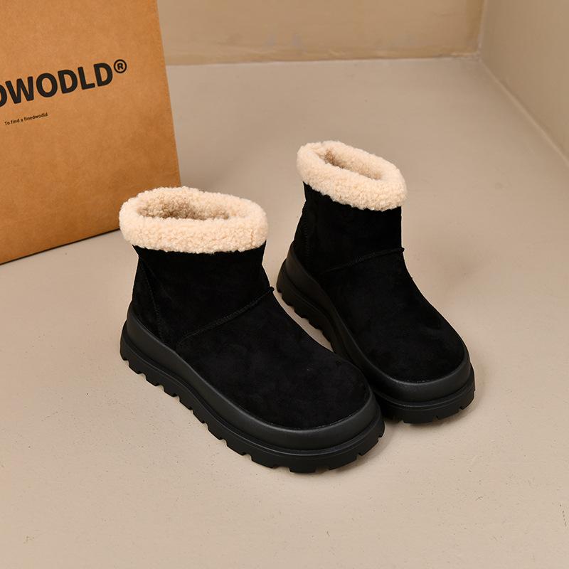 

Женские утепленные морозостойкие теплые толстая подошва легкие походные альпинистские водонепроницаемые нескользящие спортивные зимние ботинки хлопковая обувь 35 чёрный