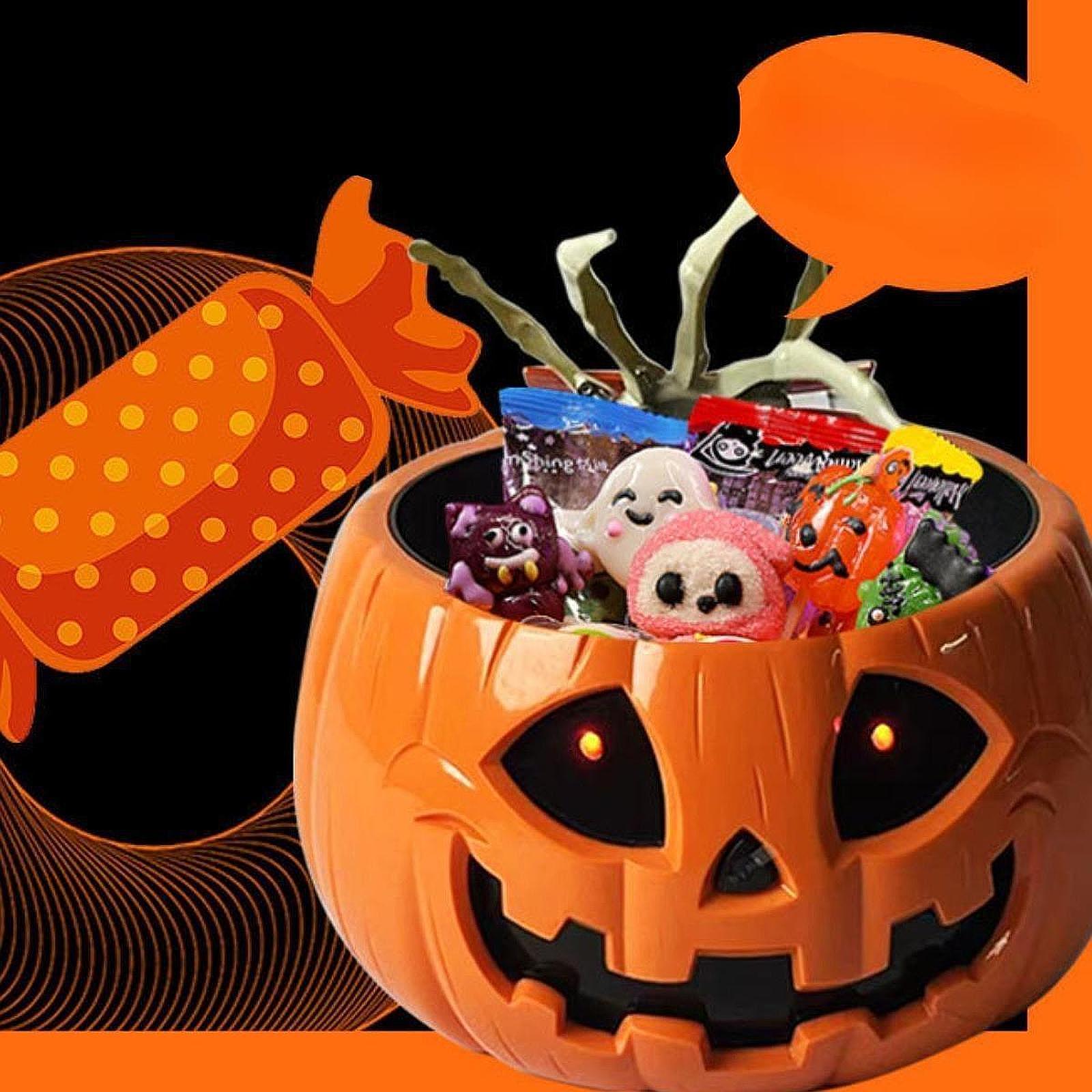 

Halloween Candy Bowl Dish Animated Halloween Skull Bowl for Party Decoration Halloween Decorations Garden Outdoor Indoor Home