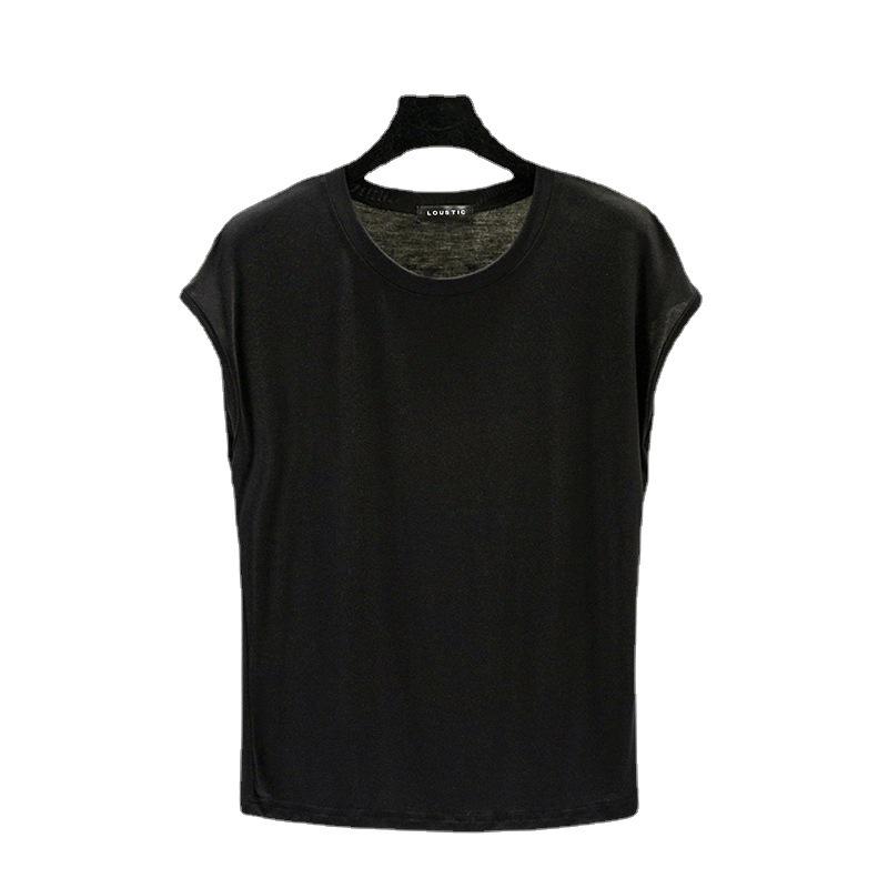 Women's Modal Sleeveless Loose Plus Size Round Neck Summer Top