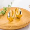 Women's Oval Geometric Hoop Earrings - Simple European & American Style, Trendy Commuting Jewelry.