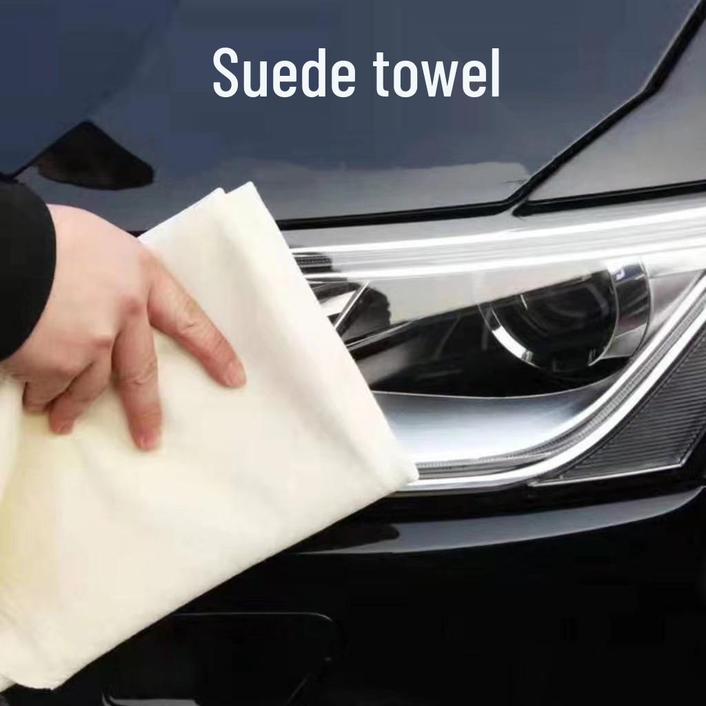 Suede Car Cleaning Cloth - Absorbent & Lint-Free Streak-Free Towel