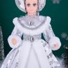 Silver-White Sequin Snegurochka Christmas Doll