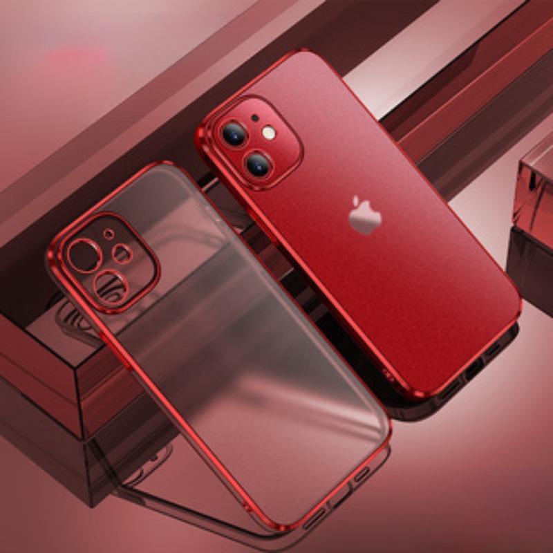 Applicable To IPhone16Promax Electroplated Lens Film Mobile Phone Case Soft Apple 15 Transparent Anti-fall Full Cover Protective Case