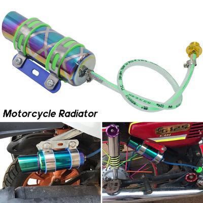 Stainless Steel Motorcycle Radiator Oil Cooler Kit Oil Radiator For Dirt Bike Rsz Wisp Gy6 CG125 Modification Accessories