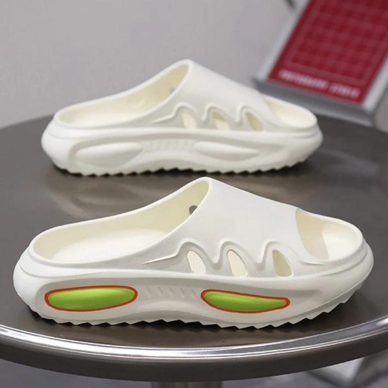 Fashion House Sandals Man Platform Walk Around Home Shiatsu Bathroom Slippers for Men Indoor Beach Designer Luxury Adult Original Shoes