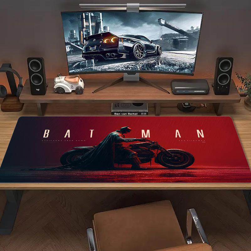 Super Bat Color Mouse Pad Large Gaming Table Cushion Non-slip Laptop Tablet Big Mousepad XXL Mat Mini PC Playmat With Lock edge