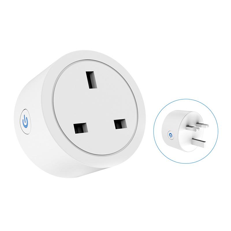 UK Graffiti Smart Socket 16A: WiFi Remote Control, Metering, Timer, Alexa Voice Compatible