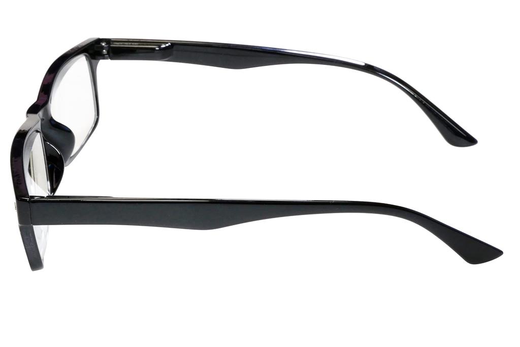 JapaNice 5-Piece Set of Hands-Free Magnifying Glasses with Black Frame and Blue Light Blocking Lenses (2.2x Magnification, Black Frame, Blue Light