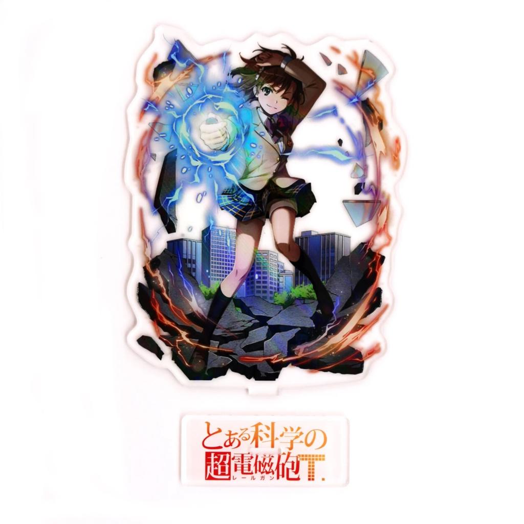 Toaru Kagaku no Choudenjihou  Railgun Mikoto Misaka Kuroko Shirai GM acrylic stand standee toy figure