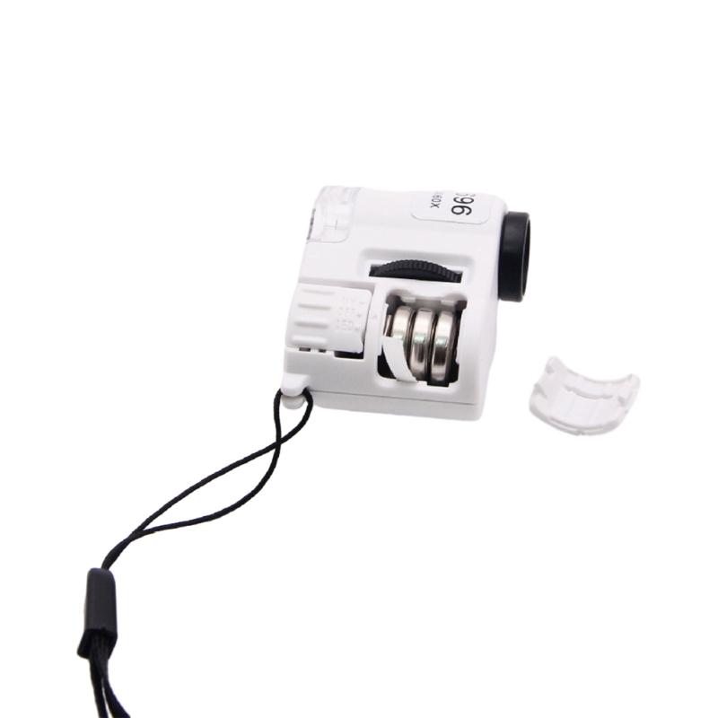 Wszechstronne LED Szkło Powiększające Przenośny Mini Mikroskop z Powiększeniem 20X/60X do Identyfikacji Biżuterii, Monet i Banknotów