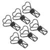 100Pcs Binder Clips Metal Heart Shape Hollow Small Binder Clips for Office Documents Certificates