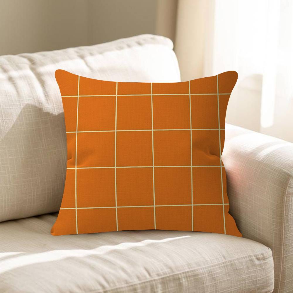 Lebhaftes Orange Kritzeleien Kissenbezug Toon Geschenk Kissenbezug Schlafzimmer Zuhause Sofa Stuhl Sitz Dekor Kissenhülle