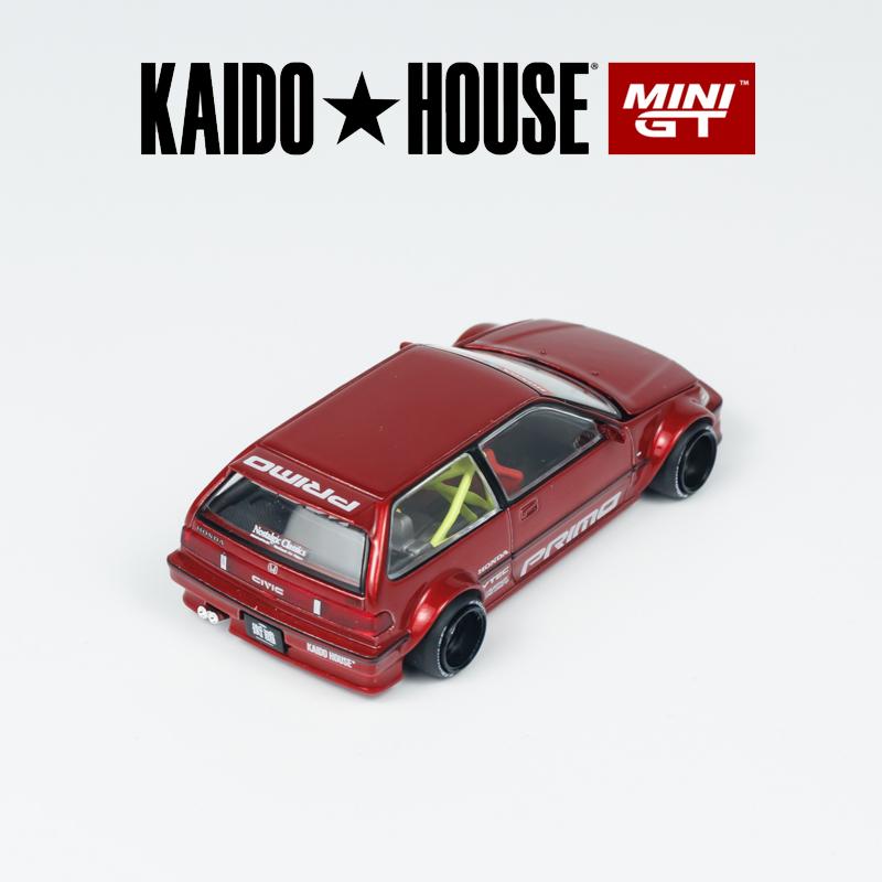Kaido House MINIGT Honda Civic EF Kaido Works V2 KHMG alloy Car Model 156
