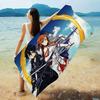 Japan Anime Sword Art Online Beach Towel Colorful Bath Towels for Girl Microfiber Quick Dry Sand Free Beach Yoga Spa Gym Pool