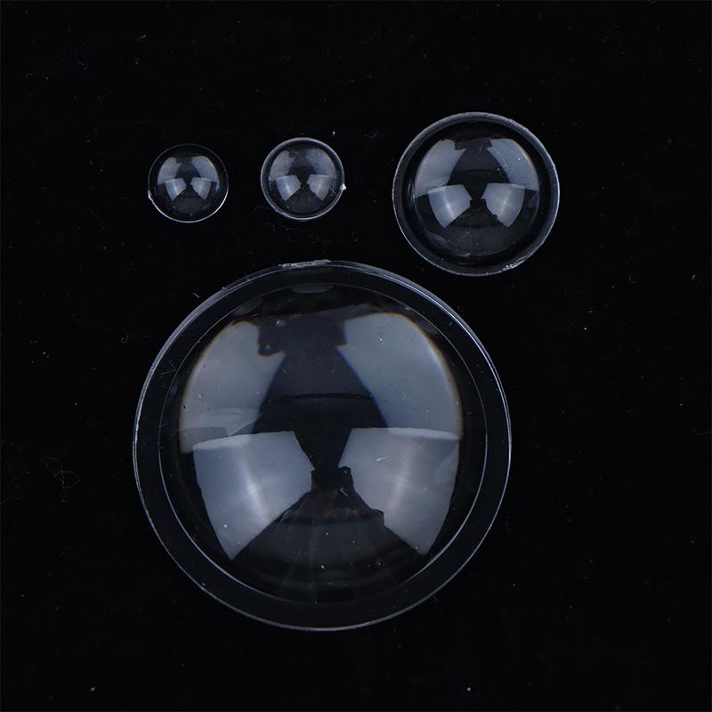 8-44 Mm Round Transparent Acrylic Plano-Convex Lens Flashlight Led Lens Focusing Torch Accessories Magnifying Glass Convex Lens