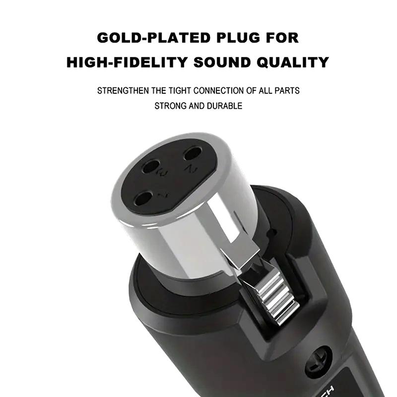Wireless Microphone Transmitter Receiver System 2.4G Xlr Adapter System For Dynamic Microphone Guitar Audio Mixer Pa System