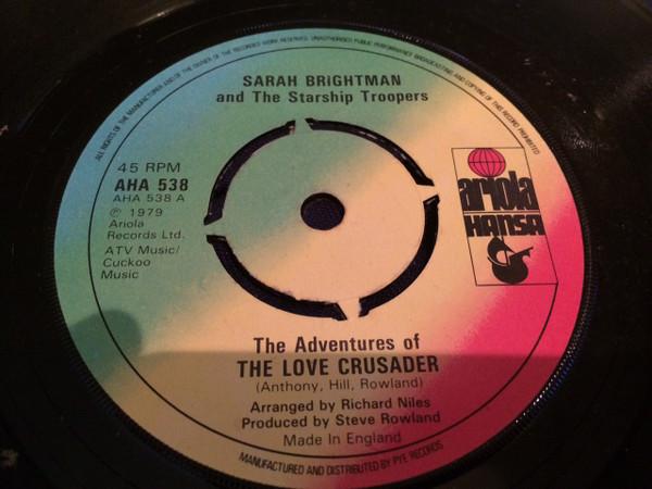7inch Record SARAH BRIGHTMAN & THE STARSHIP TROO - Adventures Of The Love Crusader AHA538 Ariola Hansa 1979 UK Dance & Electronica Used