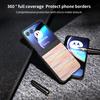 For Motorola Razr 50 5G Case Plaid Texture Leather+PC Phone Cover Black Edge