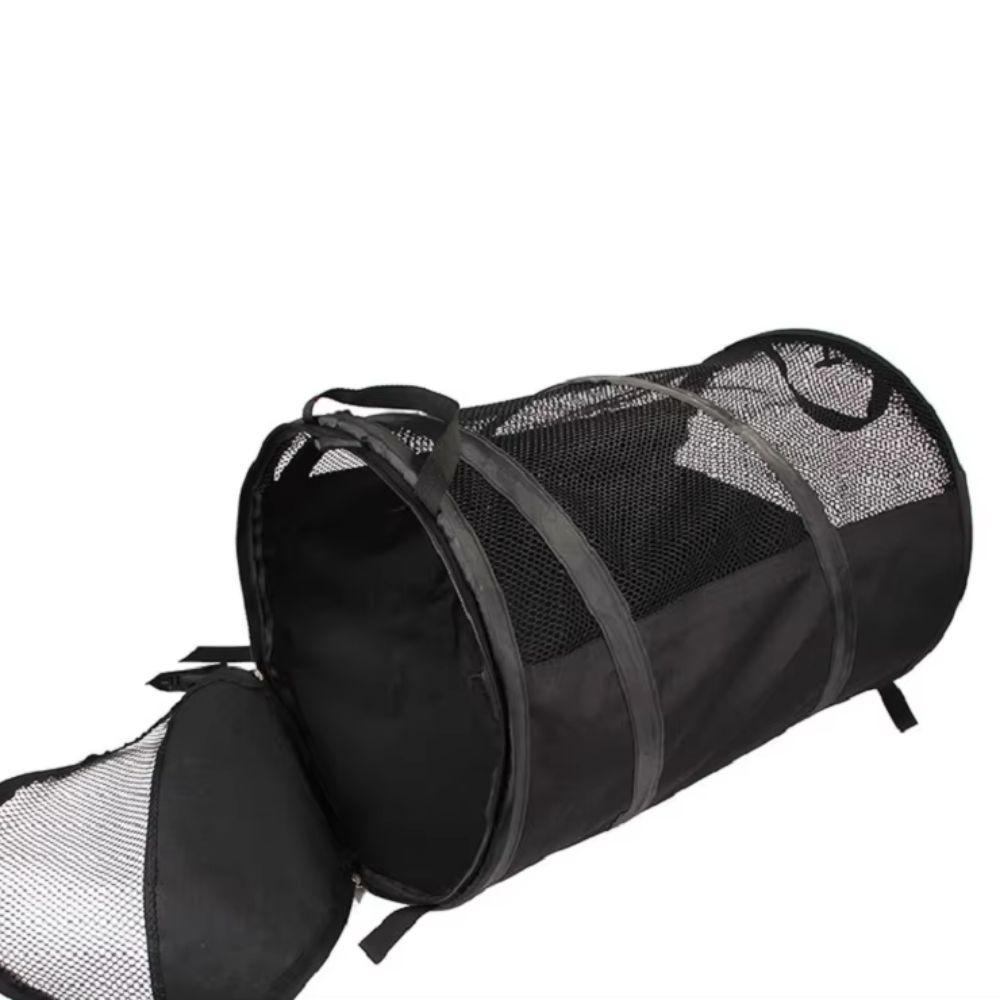 Foldable Pet Car Bag with Safety Belt Cylindrical Dog Car Seat Carrier Large Capacity Wear-resistant Car Rear Dog Seat Tent