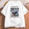 Funny Pigeon I Gooned But At What Cost Graphic T-Shirt