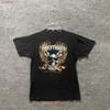 Vintage 80 S 3d Emblem Easy Riders Skull Wings Black Unisex T Shirt Vintage Unisex Breathable Streetwear Homme Graphic
