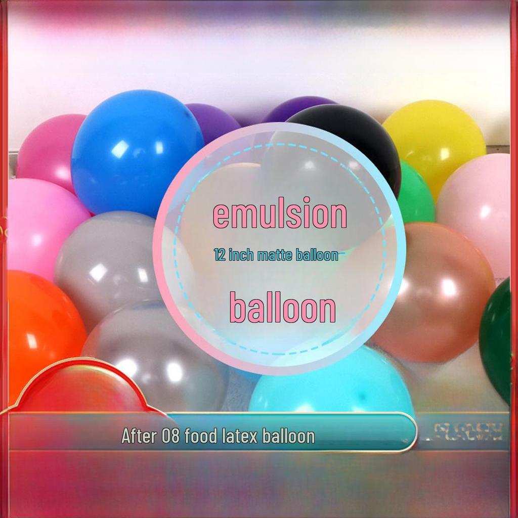 12-Inch Round Matte Latex Balloons for Party Decoration