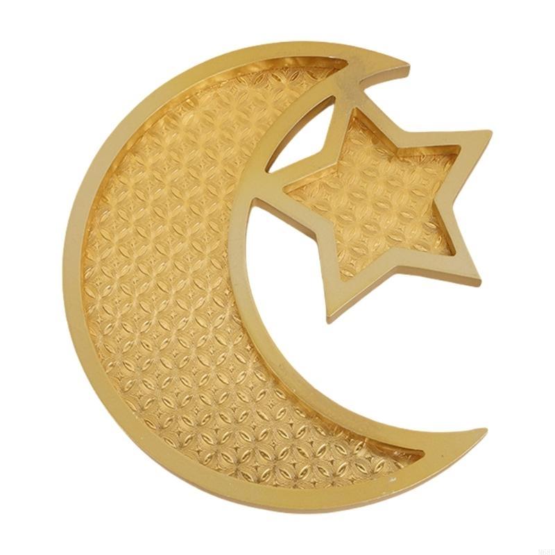 

Star and Moon Eid Celebration Tray Suitable for Eid Festival Table Decors M68E