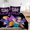 3pcs Huntrix, K-POP Comforter Set - Four Seasons Home High,Machine Washable Bedspread with Pillowcases (No Filling) yy250909010