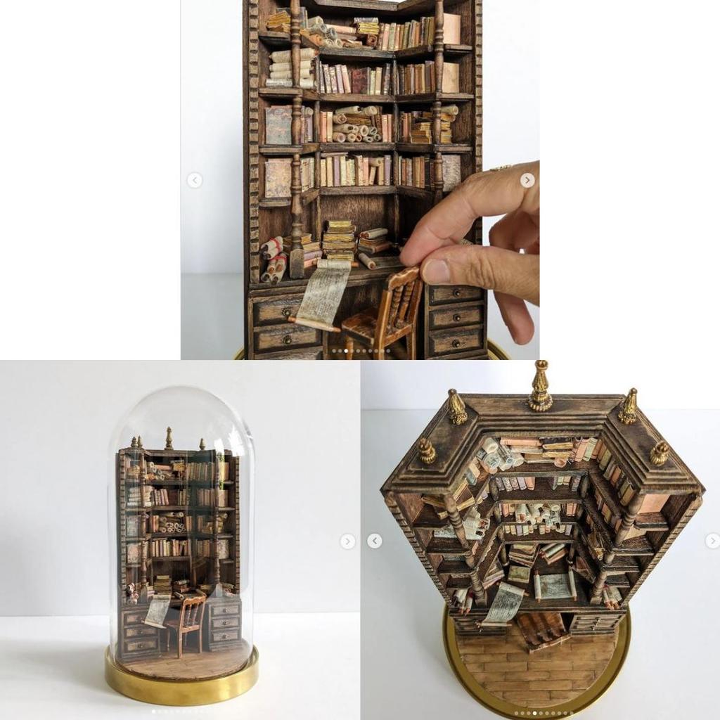 Modern Minimalist Resin Bookcase With Decorative Shelf For Home Office Decor