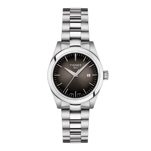 Tissot T-My Lady Quartz Watch with Leather Strap, Officially Imported, T1320101106100, Women's, Gray Dial