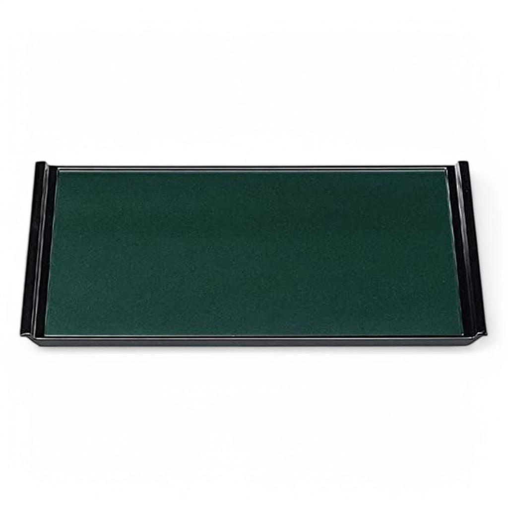 Made In Premium Green Pearl Bishamonten Lacquer X X J-kitchens Placemat/Tray, Japan, Quality, 5-Shaku Flight, (45.6cm 32.5cm 2.1cm)